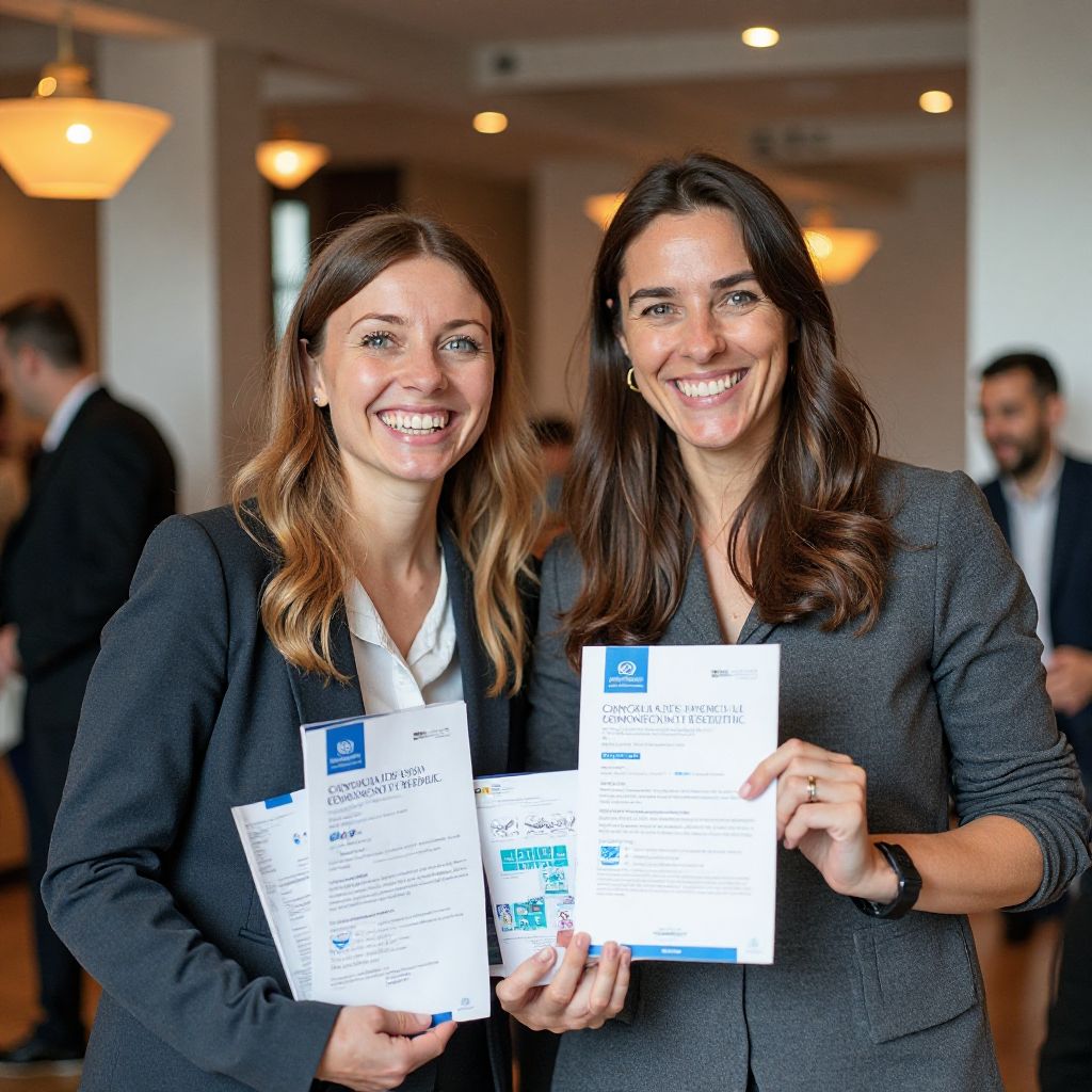 Czech Republic visa approval celebration with happy international clients and MoveComputers.info team